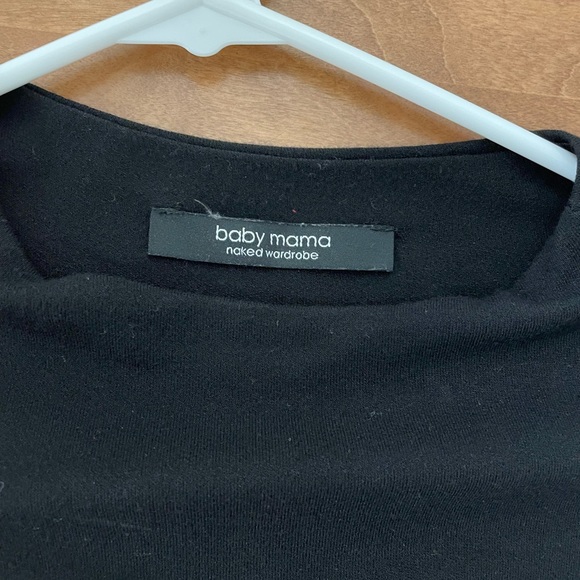 Naked Wardrobe Black Baby Mama Crew Neck Dress - Picture 4 of 5